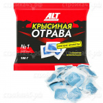 Гранулы от грызунов 100 г, АЛТ Крысиная отрава, Брикет