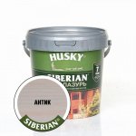 Антисептик HUSKY SIBERIAN ЭКО-ЛАЗУРЬ полуматовый для древесины, антик, 0,9 л