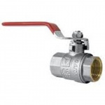 Кран шаровый VT.214, Basic, 1/2", муфта-муфта, рычаг
