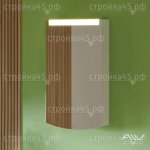 Шкаф-зеркало Alavann Crystal 45, распашная створка, с подсветкой, белый, 45 см