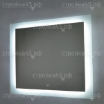 Зеркало AZARIO LED-00002379, Мальта, сенсорный выключатель, подогрев, часы внешней настройки, 800*600 мм