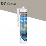 Герметик Церезит  CS 25, Силиконовый, Санитарный, Серый, 280 мл