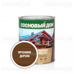 Антисептик СТАНДАРТ Сосновый Дом для древесины, ореховое дерево, 0,8 л