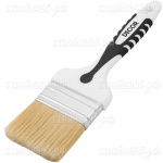 Кисть DECOR Плоская 860-025, "Black White универсальная", 25*15мм, PREMIUM щетина, 2К ручка