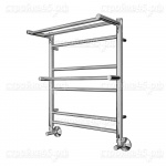 Полотенцесушитель LEMARK LM33607, PRAMEN, П7, Лесенка, водяной, с полками, 50*60 см