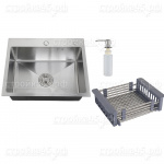 Мойка РМС MR-5843, 58*43, толщ. 3,0*1,0 мм, с сифон.+корзина+дозатор
