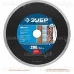 Диск отрезной 36655-200_z02, ЗУБР, КЕРАМО-25, алмазный, по керамике, 200*25,4 мм