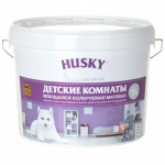 Краска HUSKY для детских комнат, моющаяся, база C, матовая, 9 л