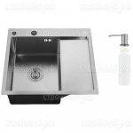 Мойка РМС MRK-5851L, 58*51, толщ. 3,0*1,0 мм, с сифон + дозатор