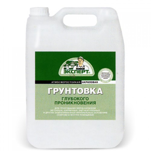 Грунтовка ЭКСПЕРТ глубокого проникновения, 3 кг Грунтовка ЭКСПЕРТ глубокого проникновения, 3 кг