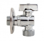 Кран шаровый 1/2"х1/2", ВР/НР угловой, для быт. приборов, BL5811, Хром