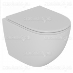 Унитаз D&K Matrix, DT1396016, безободковый, сиденье микролифт, Белый