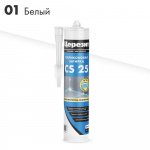 Герметик Церезит  CS 25, Силиконовый, Санитарный, Белый, 280 мл