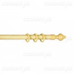 Карниз с U-шиной Кантри, двухрядный, цвет бук, 240 см