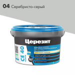 Затирка Церезит СЕ 40 AQUASTATIC, цвет серебристо-серый, 2 кг