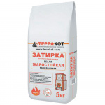 Затирка Терракот жаростойкая, цвет белый, 5 кг