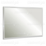 Зеркало AZARIO LED-00002295, Сантана, сенсорный выключатель, часы, 1000*800 мм