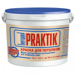 Краска Bergauf Praktik, Для потолков, Водно-дисп. полиакриловая, 13 кг