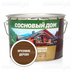 Антисептик СТАНДАРТ Сосновый Дом для древесины, ореховое дерево, 9 л