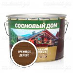 Антисептик СТАНДАРТ Сосновый Дом для древесины, ореховое дерево, 9 л