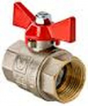 Кран шаровый VT.217, Basic, 1/2", муфта-муфта, бабочка