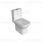 Унитаз-компакт Azario AZ-8323, Alba, напольный, безободковый, с арматурой, 620*405*805 мм