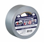 Лента 29835, Unibob, армированная, на тканевой основе, серебристая, 48 мм*10 м