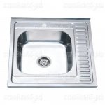 Мойка РМС MG6-6060R, 60*60, (0,6), Накладная, с сифоном