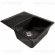 Мойка из искусственного камня ML-GM26, (308), MIXLINE, 580*470*190 мм, с крылом, Черная Мойка из искусственного камня ML-GM26, (308), MIXLINE, 580*470*190 мм, с крылом, Черная