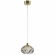 Светильник н/п СОНЕКС-К 7044/4L L-VISION ODL25 249, подвесной, IP20, LED 4W, 3000 К, 220V MELA, серый/бронзовый/металл/стекло