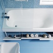 Экран МДФ Alavann Soft, откидные дверцы, с 3-мя корзинами, 1,7 м