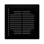 Решетка вентиляционная ЭРА, накл. 1515P Black